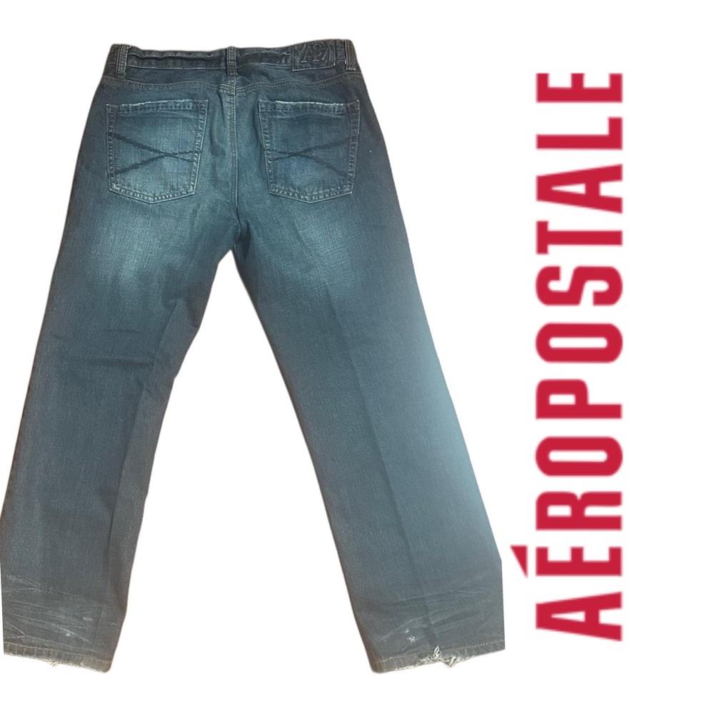 Hipster Aeropostale Men's Blue Jeans 34/30 - Picture 7 of 10